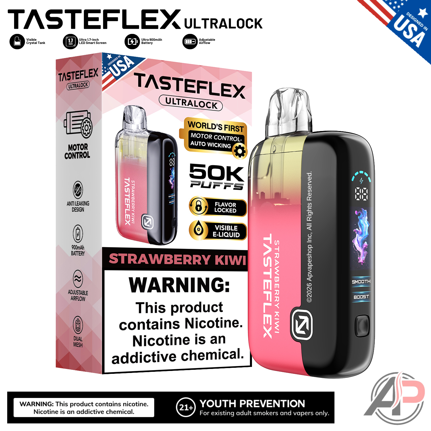 Tasteflex Ultralock 50000 Puffs Disposable Vape Device Apvs Tasteflex Ultralock 50000 Puffs Disposable Vape Device Apvs