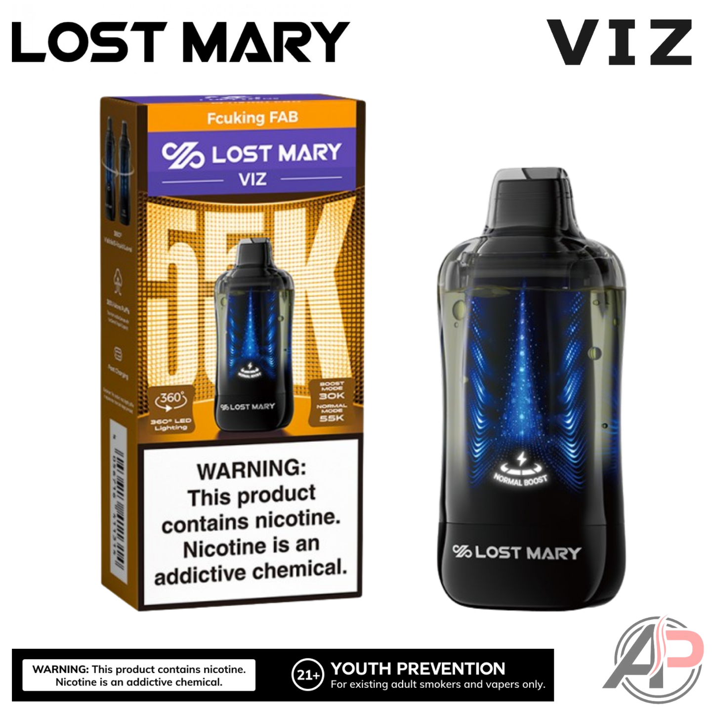 Lost Mary Viz 55,000 Puffs Disposable Vape Device