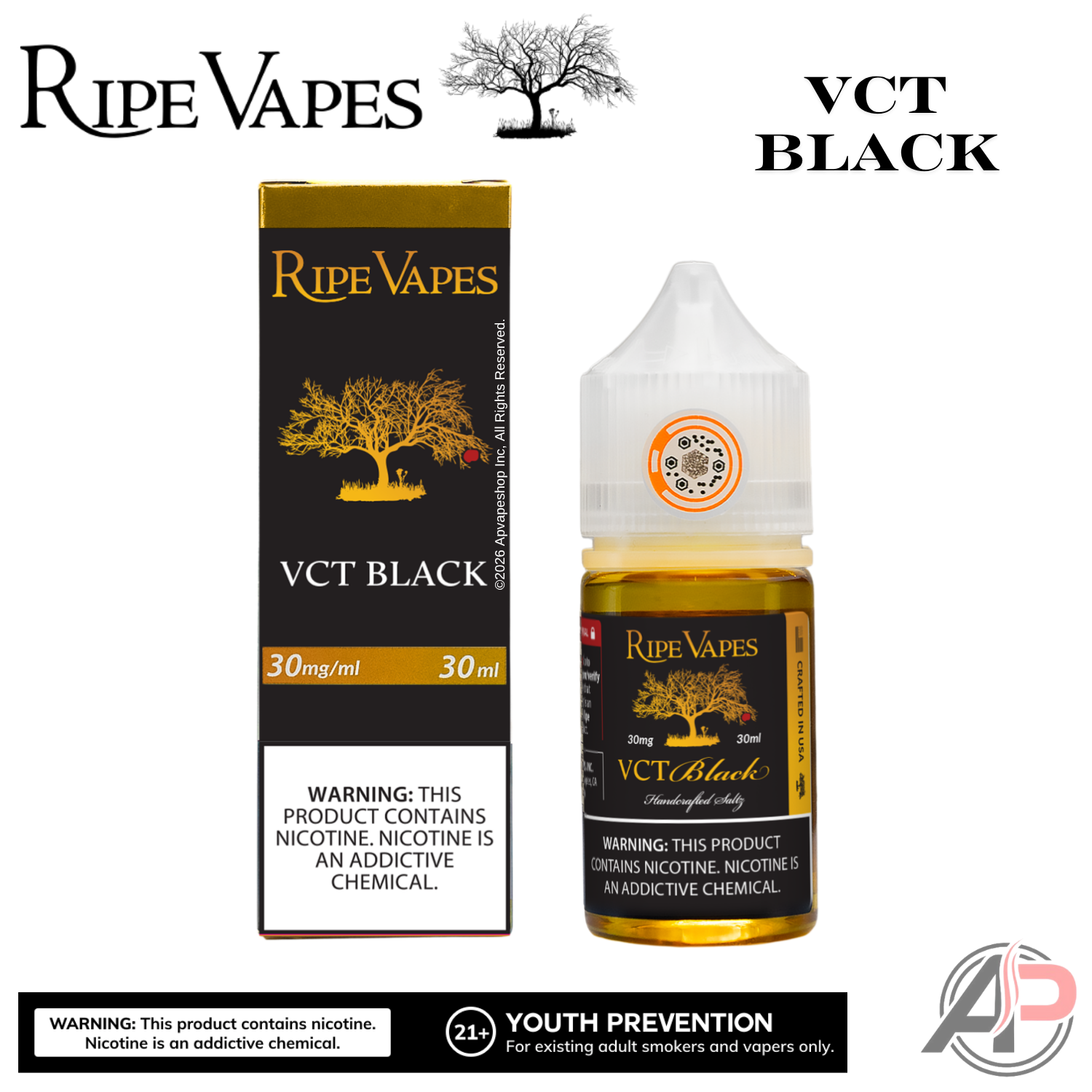 Ripe Vapes VCT Black E-Liquid 120mL Apvs Ripe Vapes VCT Black E-Liquid 120mL Apvs