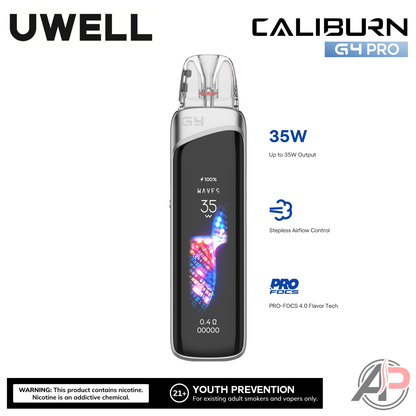 Uwell Caliburn G4 Pro Pods System Starter Kit Device