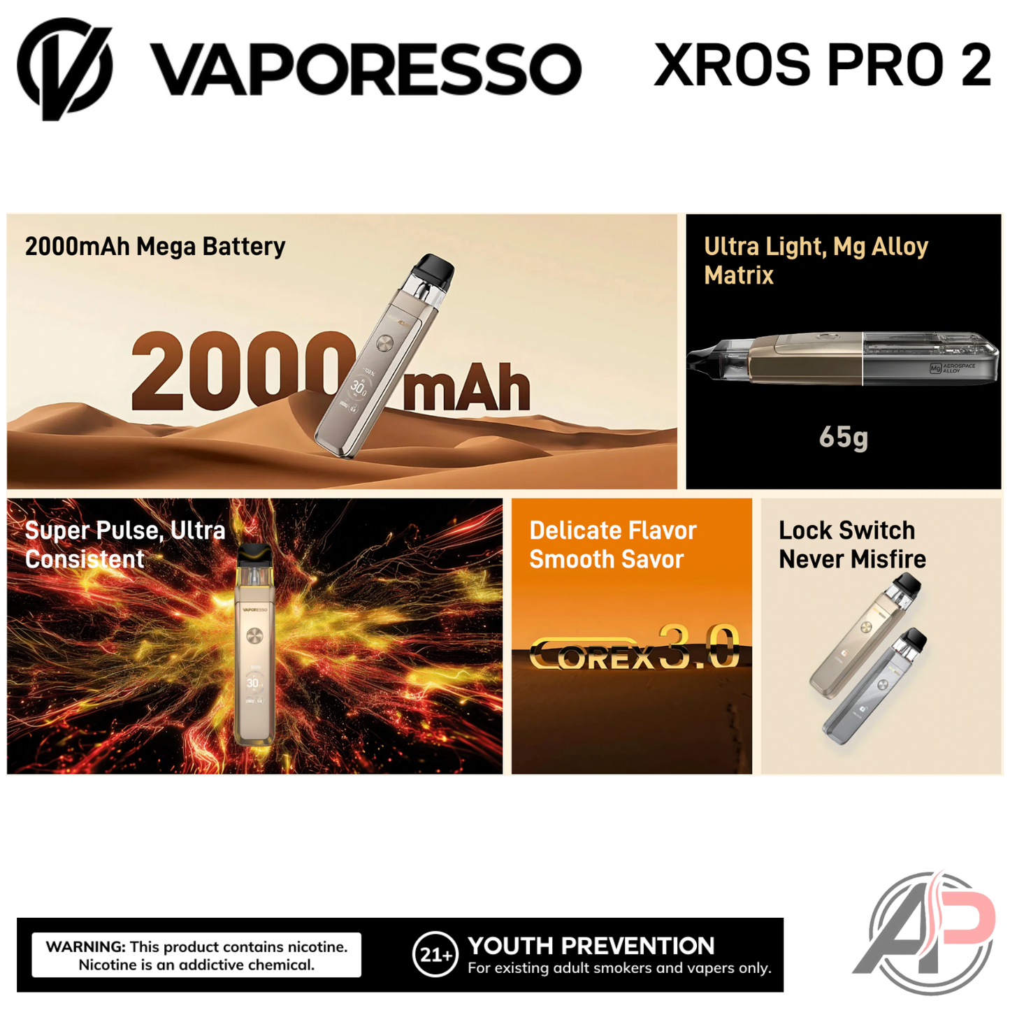 Vaporesso Xros Pro 2 Pod System Starter Kit Device
