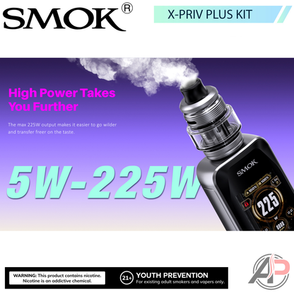 Smok X-Priv Plus 225W Box Mod System Starter Kit Device