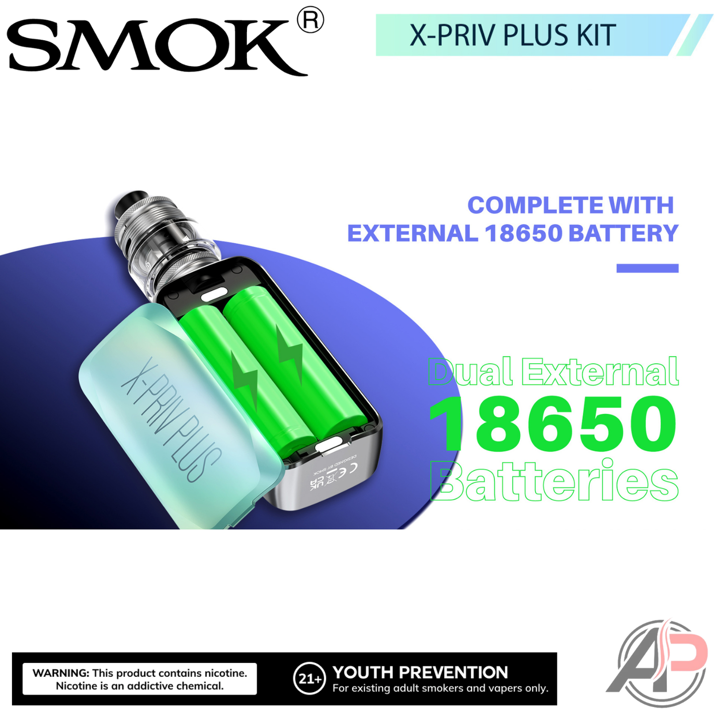 Smok X-Priv Plus 225W Box Mod System Starter Kit Device