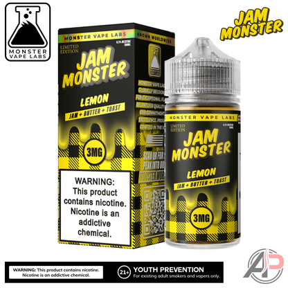Lemon E-Liquid By Jam Monster Vape Labs 100mL