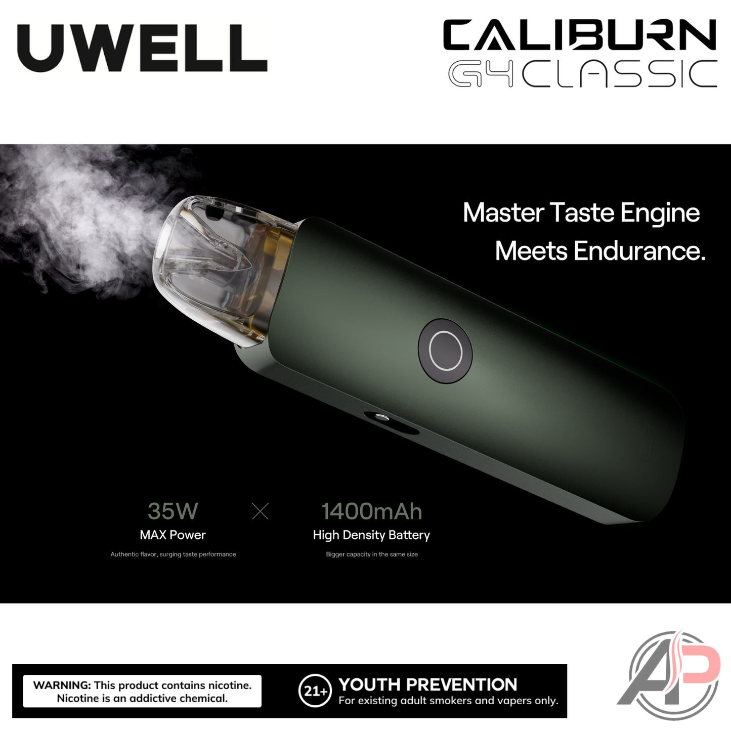 Uwell Caliburn G4 Classic Pod System Starter Kit Device