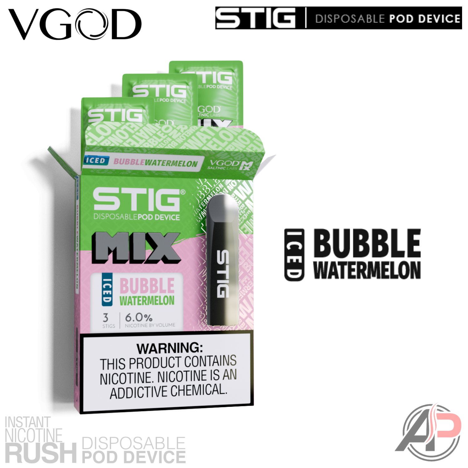 VGOD STIG Disposable Vape Pen | Vaping Device | E-Cigarette Apvs VGOD STIG Disposable Vape Pen | Vaping Device | E-Cigarette Apvs