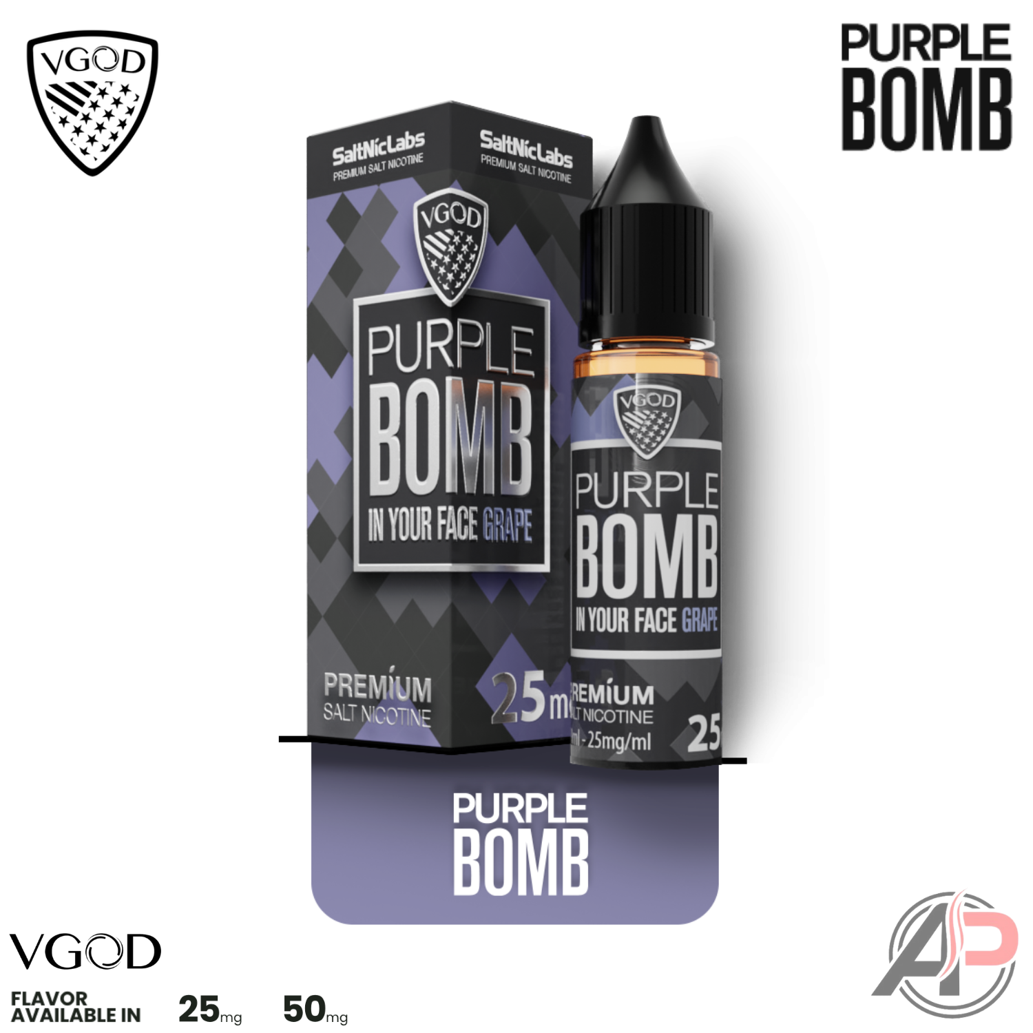 VGOD Purple Bomb 30ml Salt Nic Vape Juice | Nicotine E-Liquid Apvs VGOD Purple Bomb 30ml Salt Nic Vape Juice | Nicotine E-Liquid Apvs
