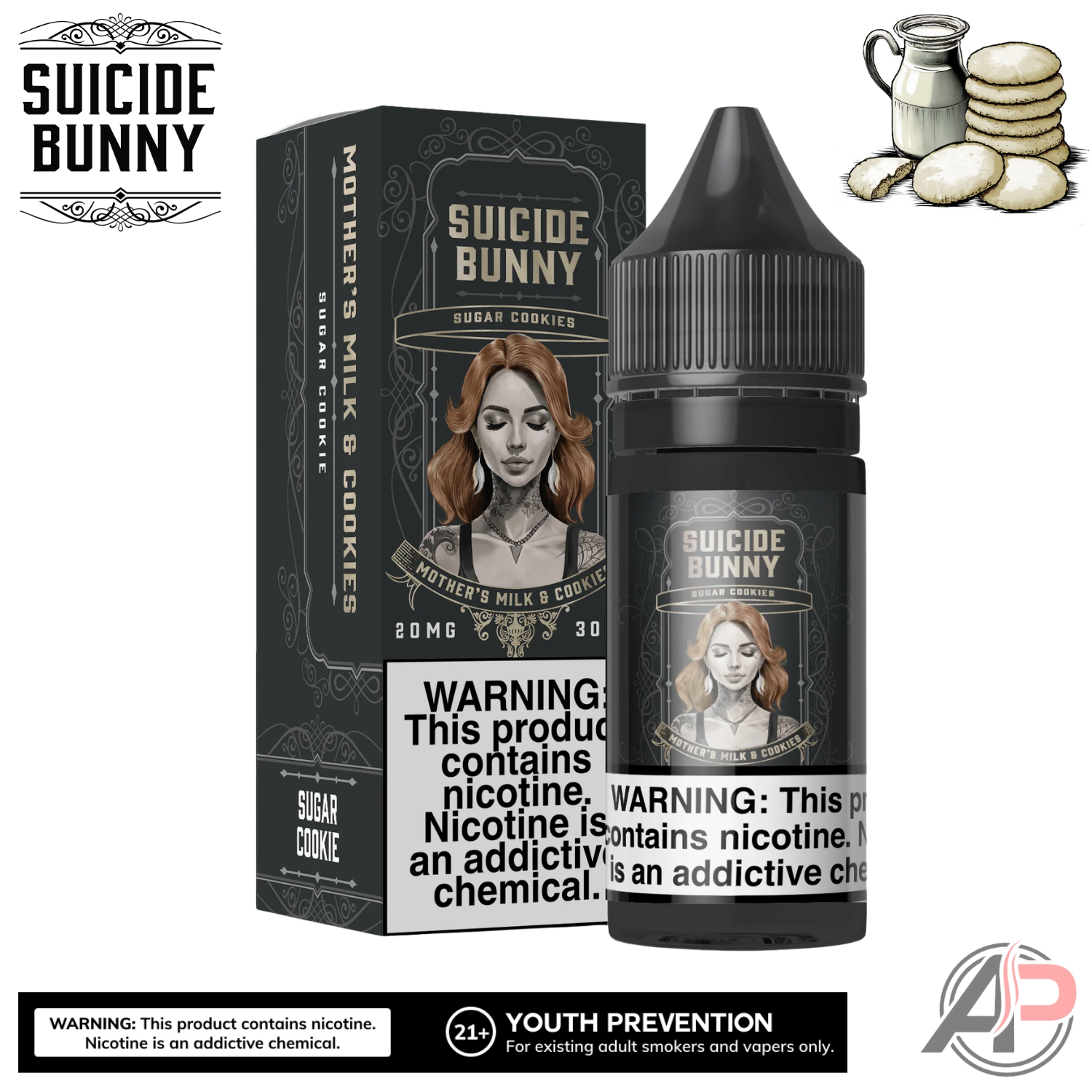 Suicide Bunny Mothers Milk And Cookies E-Liquid 120mL