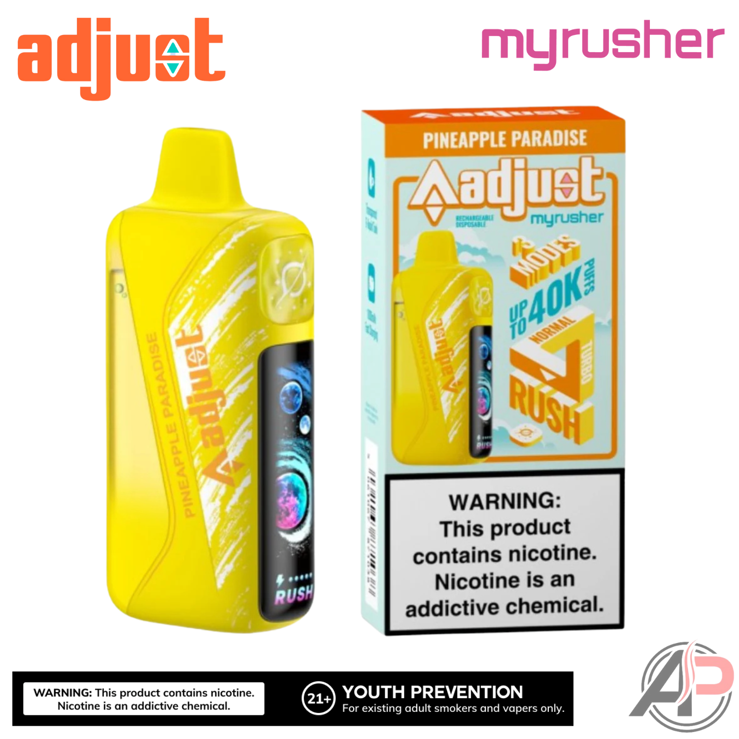 Adjust MyRusher 40k Puffs Disposable Vape Device