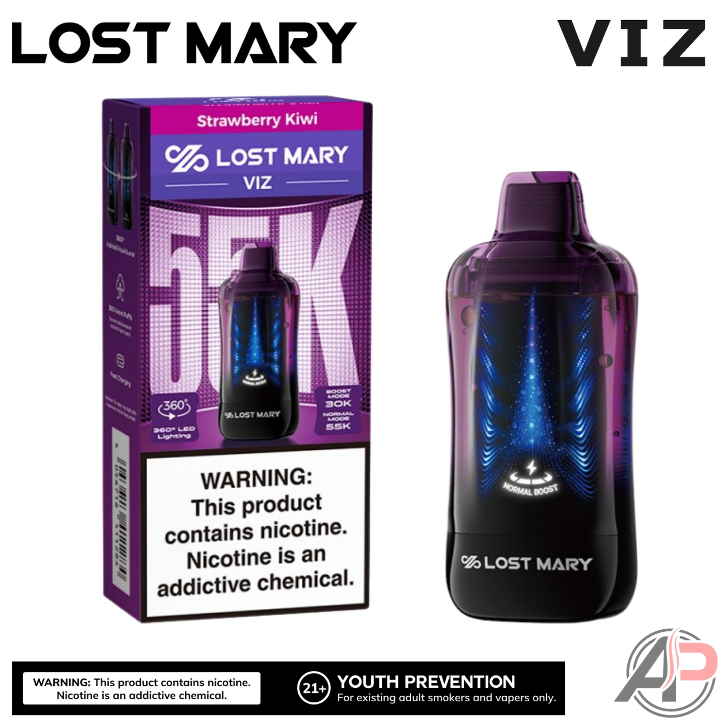 Lost Mary Viz 55,000 Puffs Disposable Vape Device