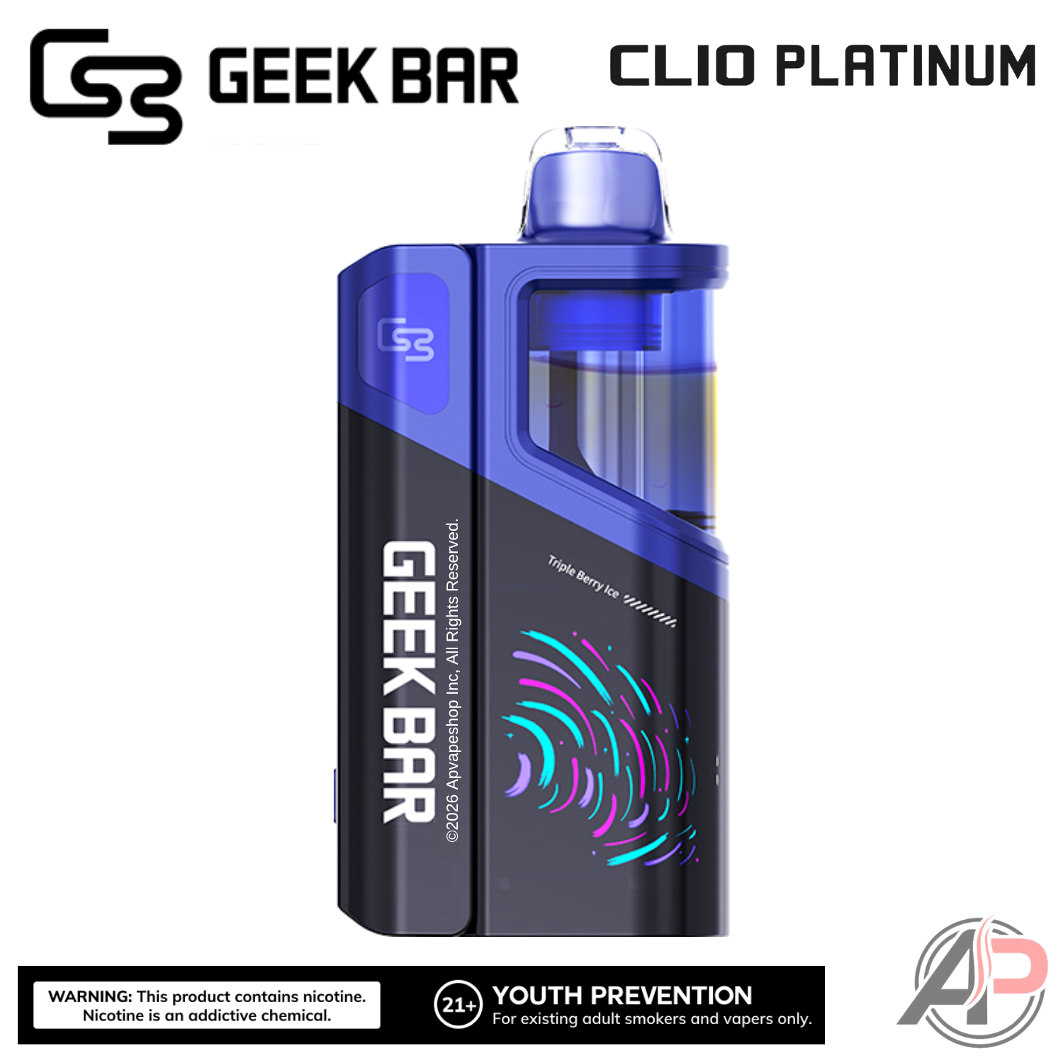 Geek Bar Clio Platinum 50,000 Puffs Disposable Vape Device Kit