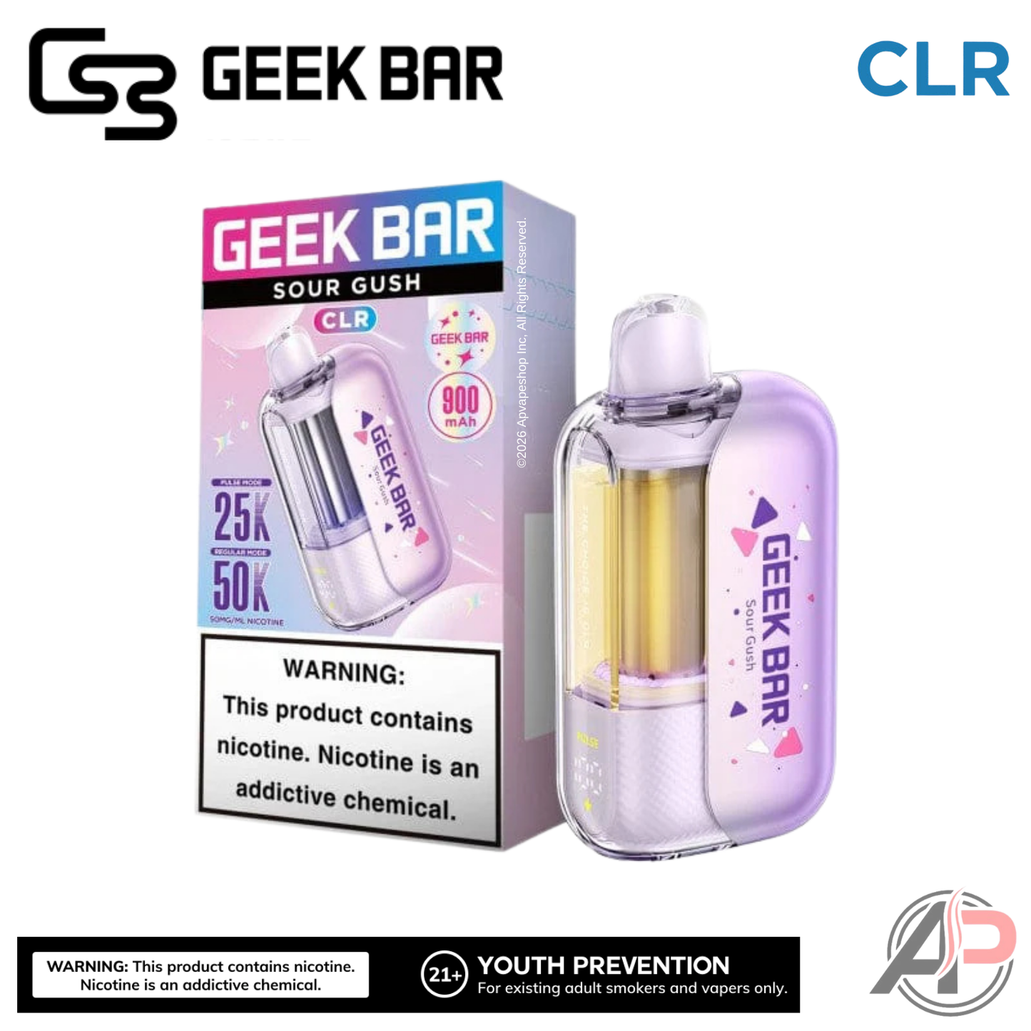 Geek Bar CLR 50,000 Puffs Disposable Vape Device