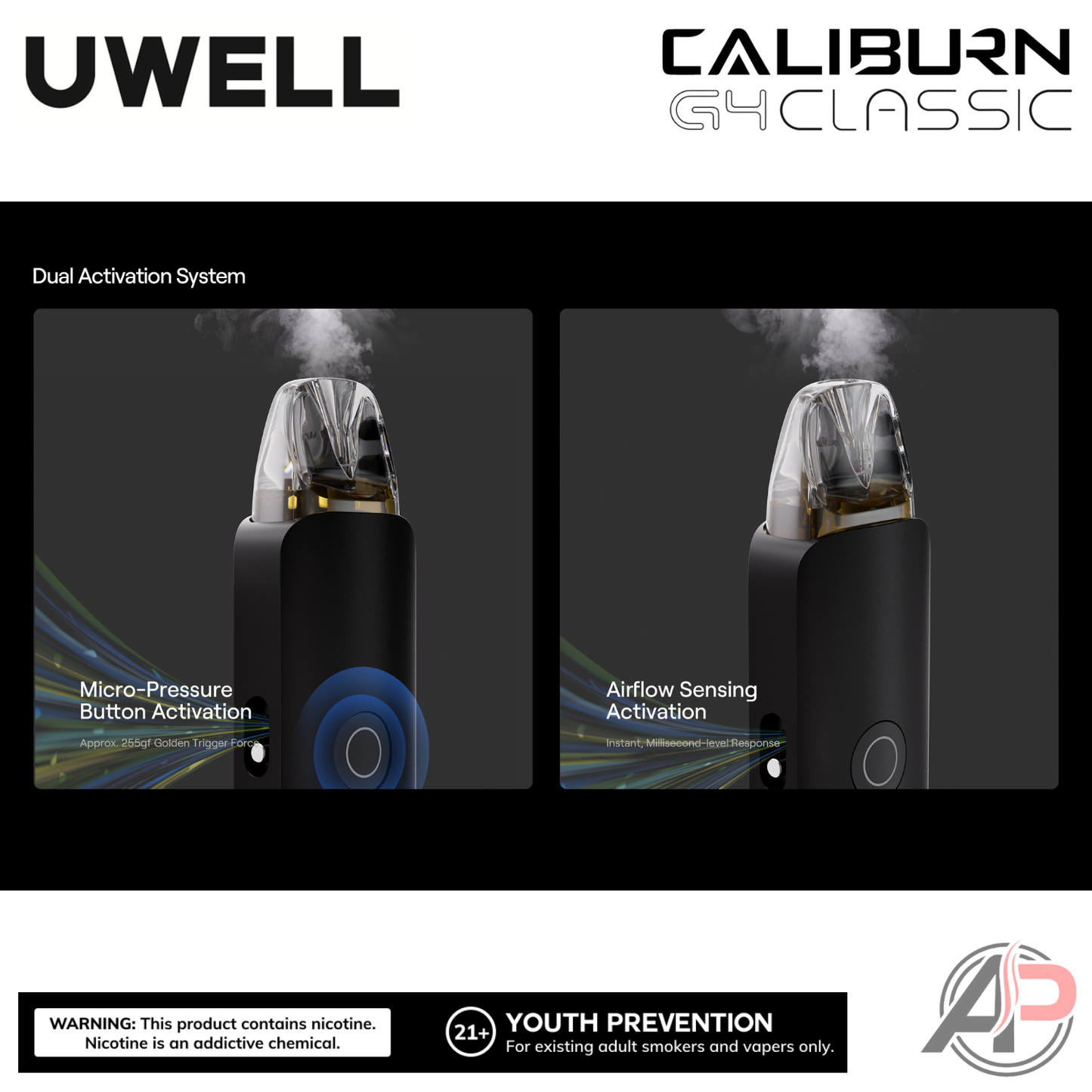 Uwell Caliburn G4 Classic Pod System Starter Kit Device