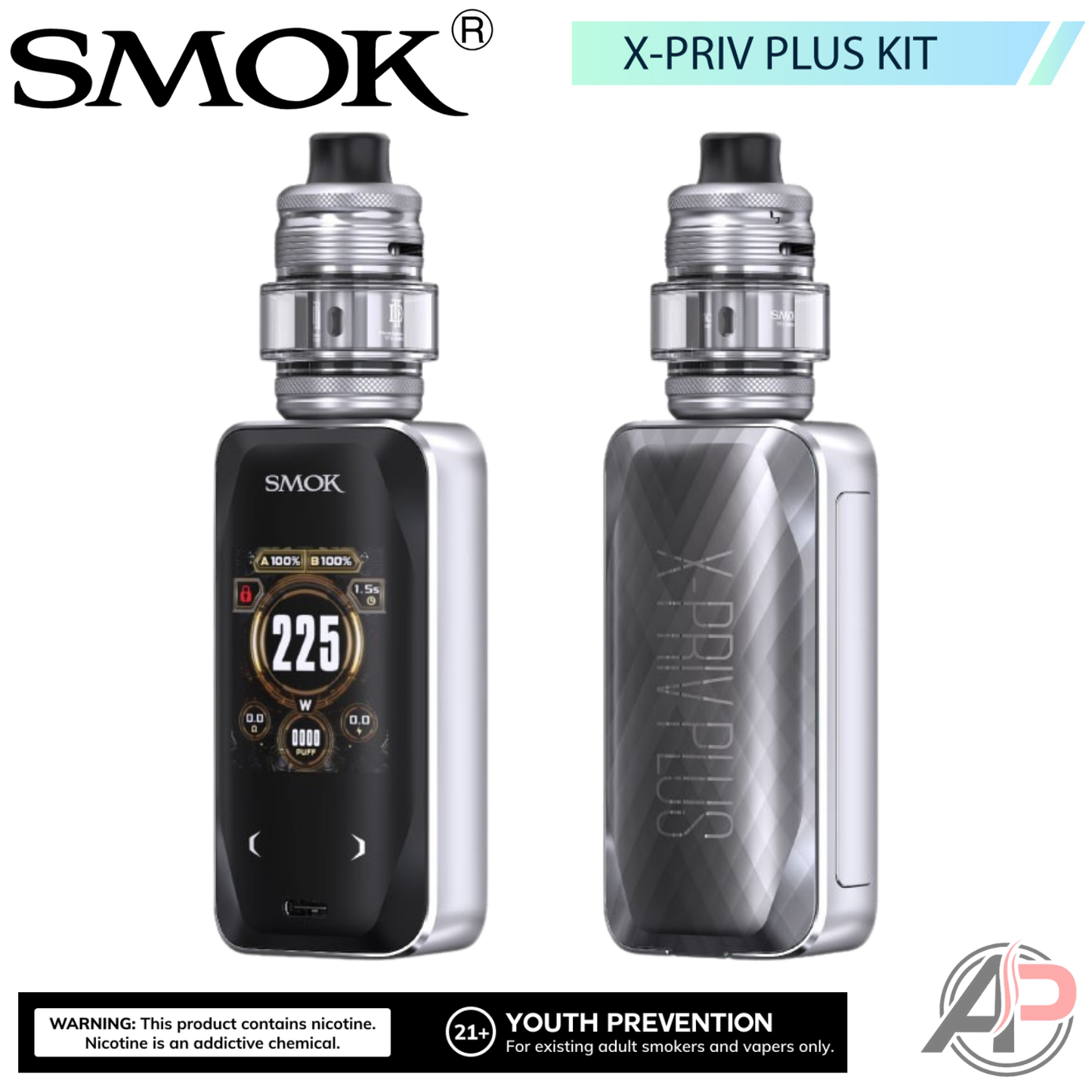 Smok X-Priv Plus 225W Box Mod System Starter Kit Device