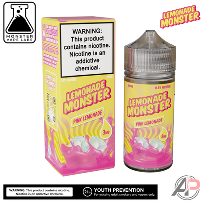Pink Lemonade E-Liquid By Lemonade Monster Vape Labs 100mL