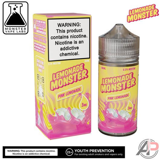Pink Lemonade E-Liquid By Lemonade Monster Vape Labs 100mL