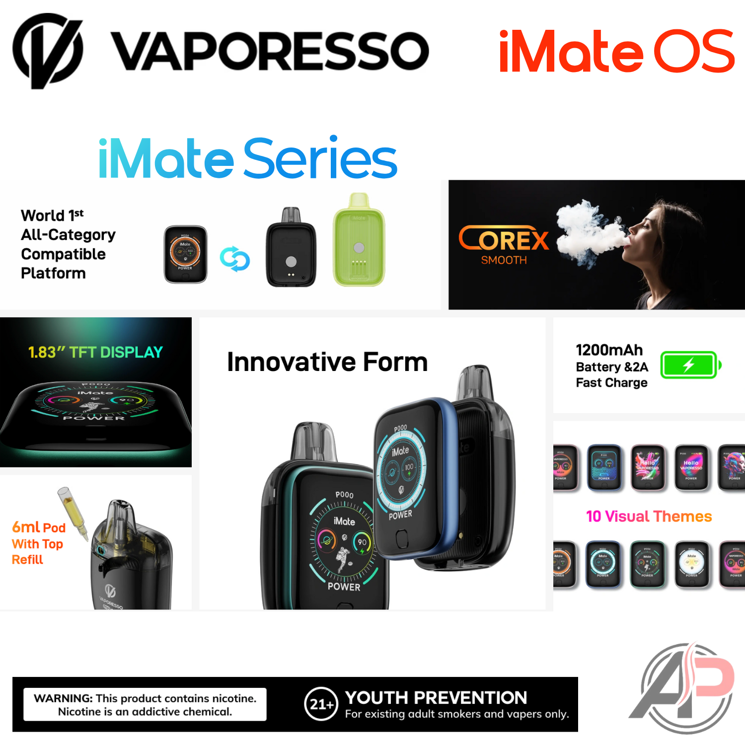 Vaporesso x Dojo iMate OS Pod System Starter kit Device