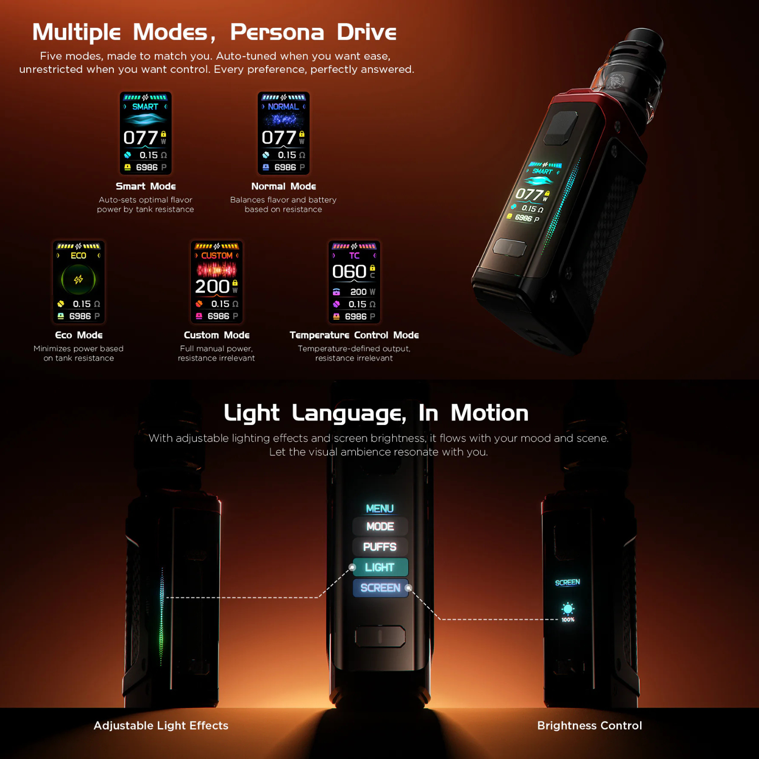 Geek Vape Aegis Legend 5 200W Mod Starter Kit Device Apvs Geek Vape Aegis Legend 5 200W Mod Starter Kit Device Apvs