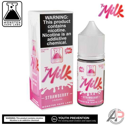 The Milk Strawberry E-Liquid By Monster Vape Labs 100mL