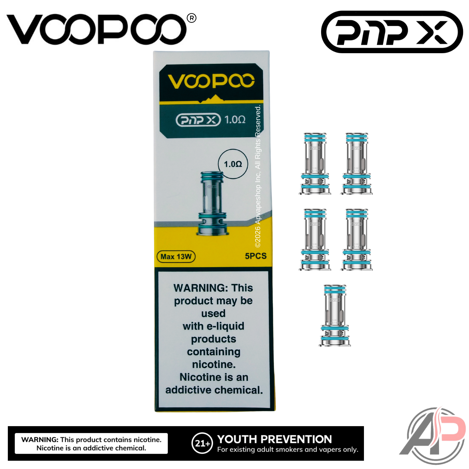 Voopoo PNP-X Replacement Coils 5 Pack