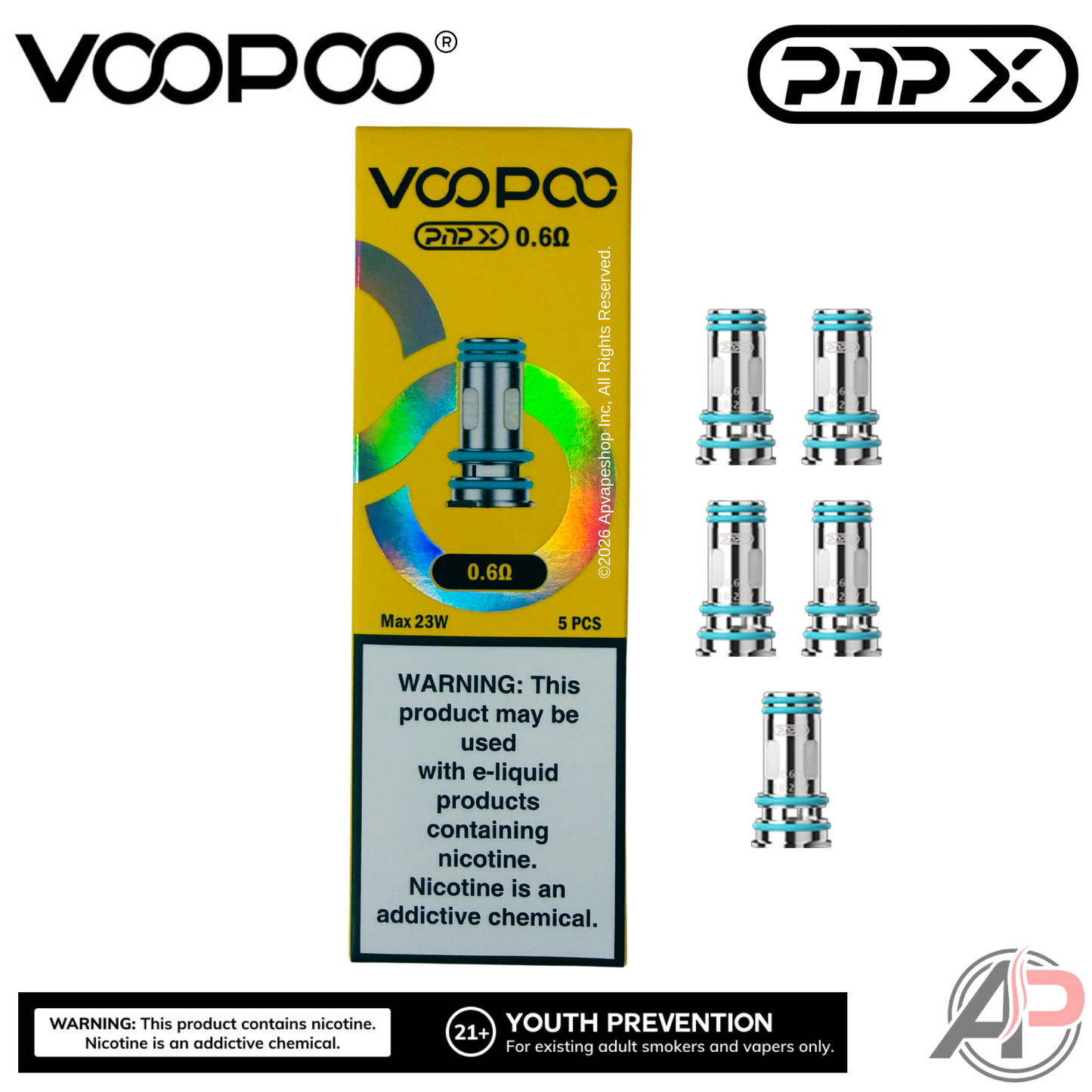 Voopoo PNP-X Replacement Coils 5 Pack