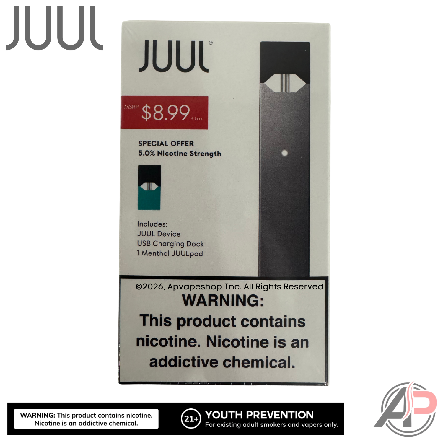 Juul Menthol Starter Kit 1 Pod + Device - Special Offer