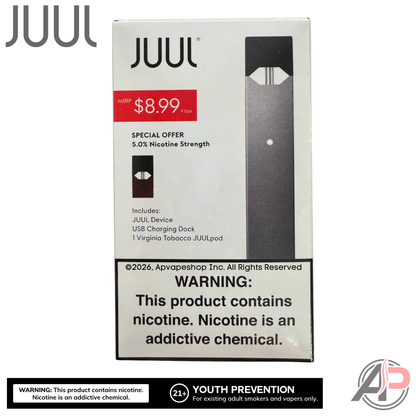 Juul Virginia Tobacco Starter Kit 1 Pod + Device - Special Offer