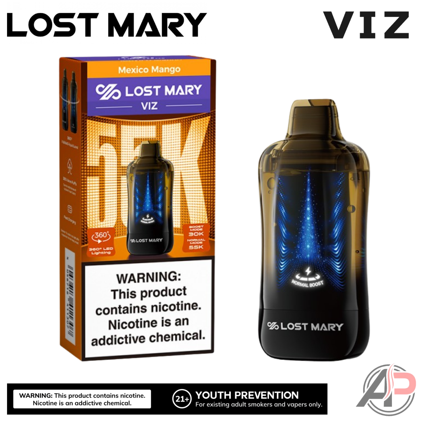 Lost Mary Viz 55,000 Puffs Disposable Vape Device