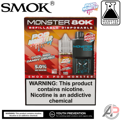 Smok Monster 80k Puffs Refillable Disposable Vape Device
