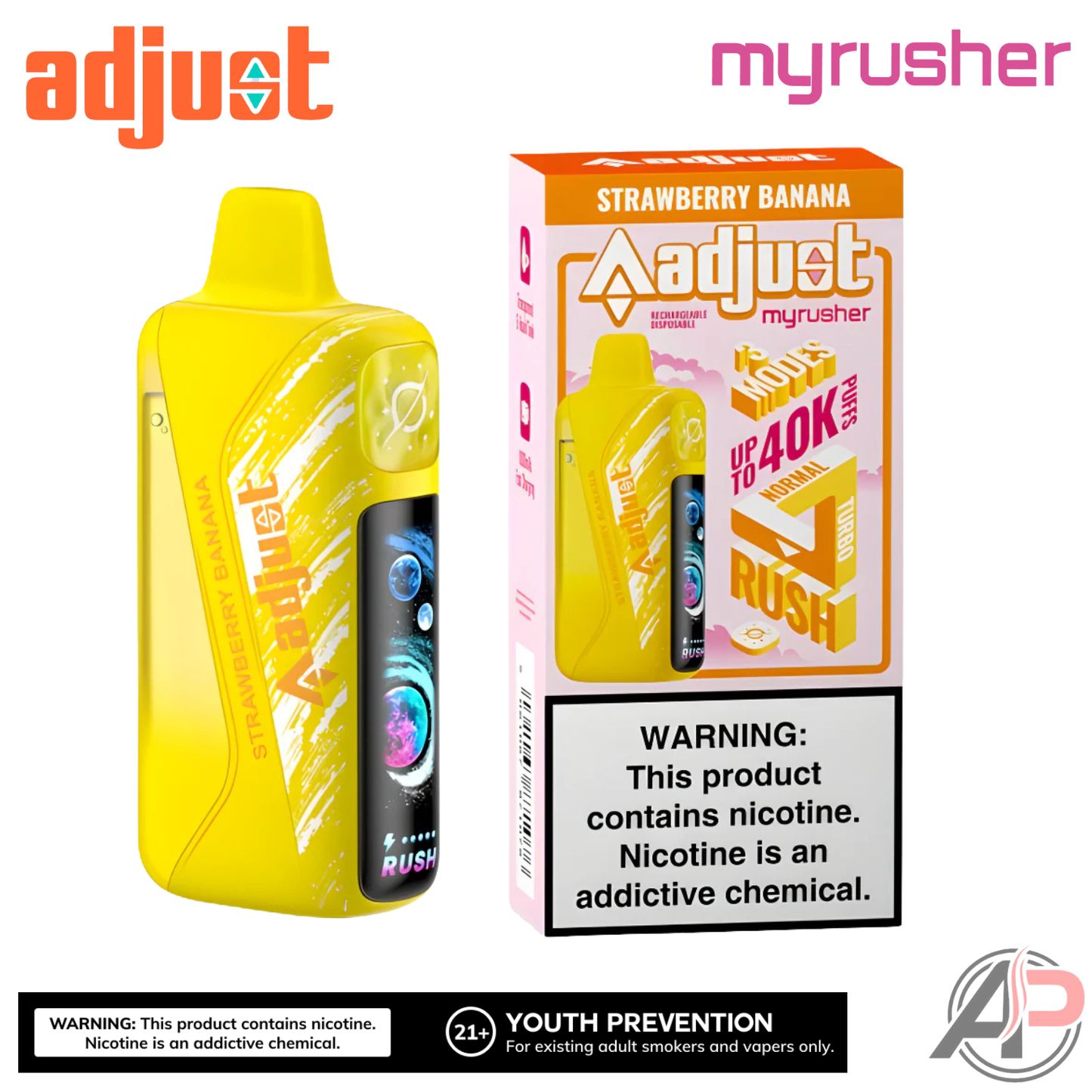 Adjust MyRusher 40k Puffs Disposable Vape Device