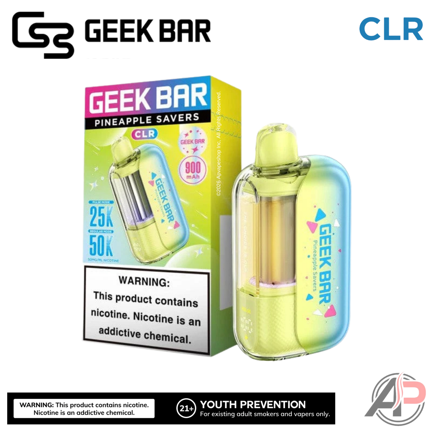 Geek Bar CLR 50,000 Puffs Disposable Vape Device