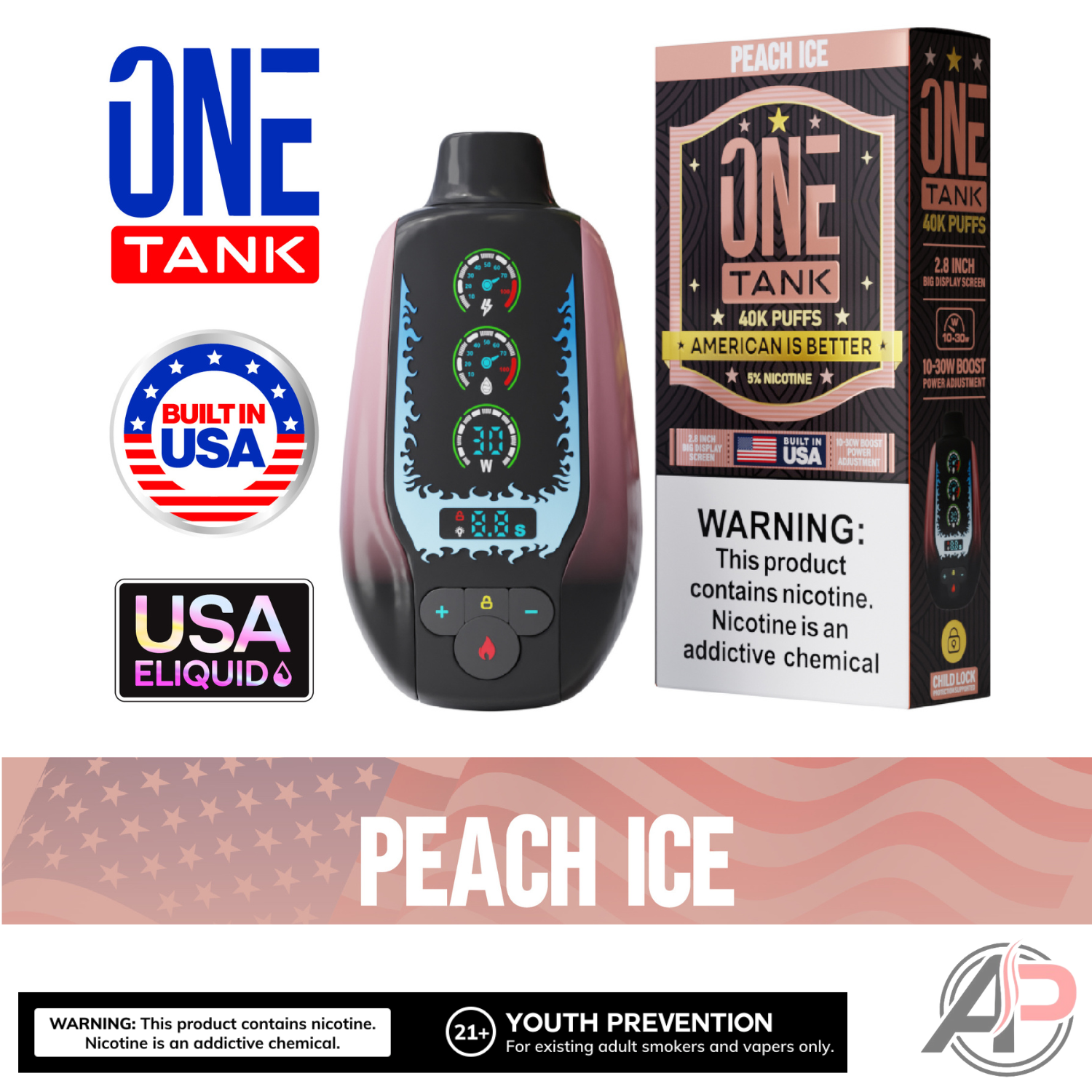 One Tank 40,000 Puffs Disposable Vape Device