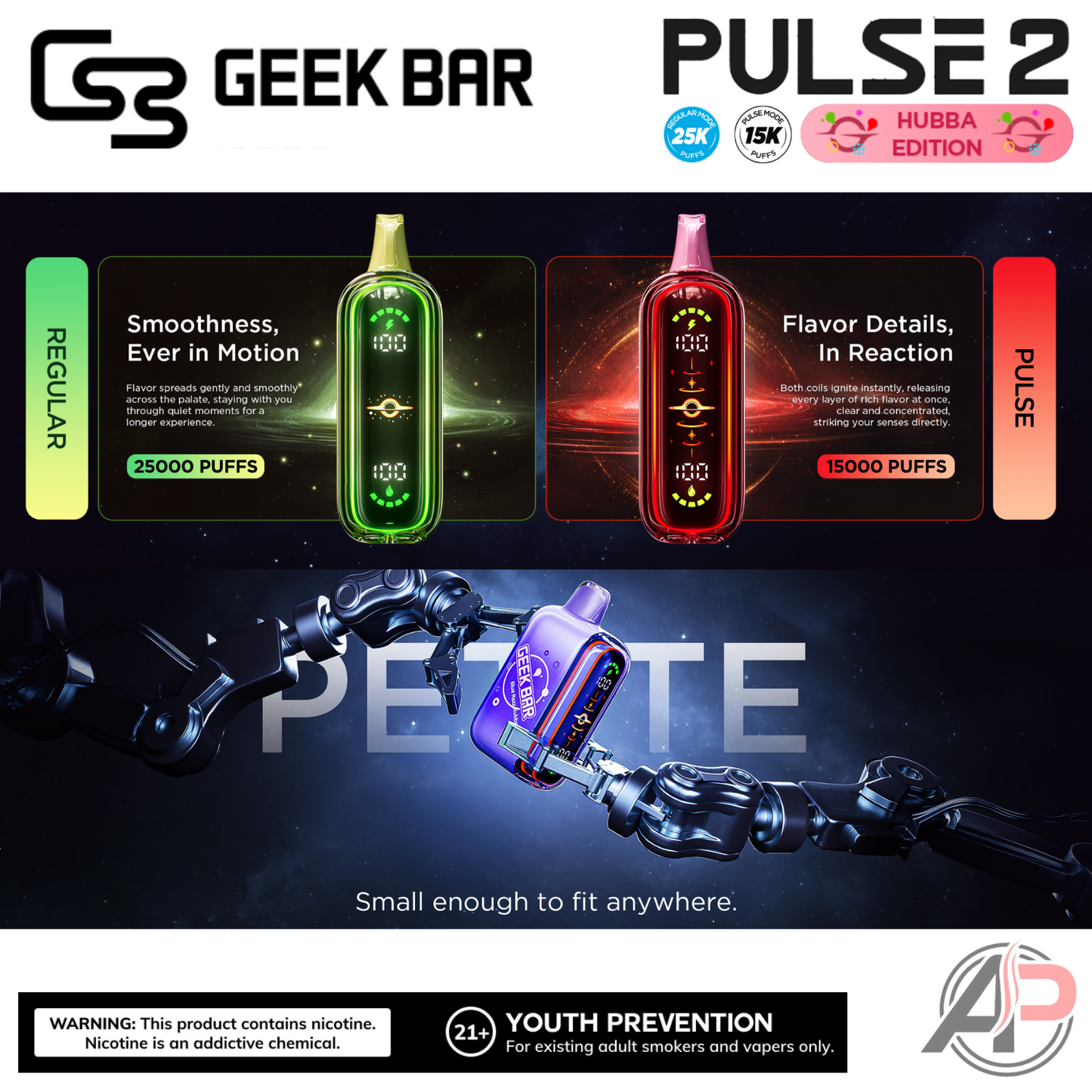 Geek Bar Pulse 2 25,000 Puffs Disposable Vape Device