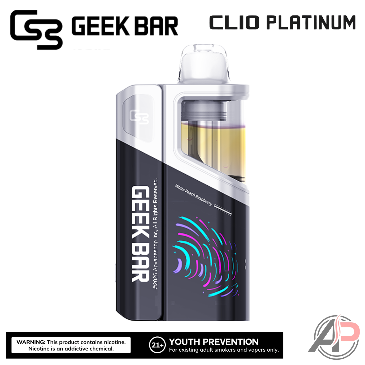 Geek Bar Clio Platinum 50,000 Puffs Disposable Vape Device Kit