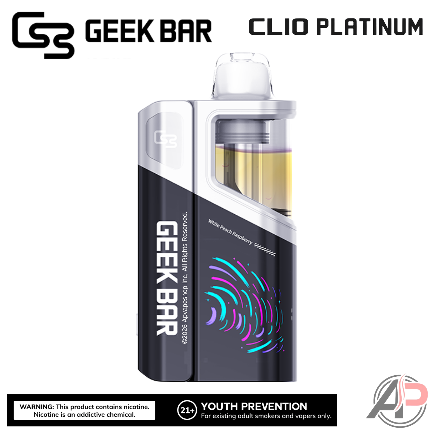 Geek Bar Clio Platinum 50,000 Puffs Disposable Vape Device Kit