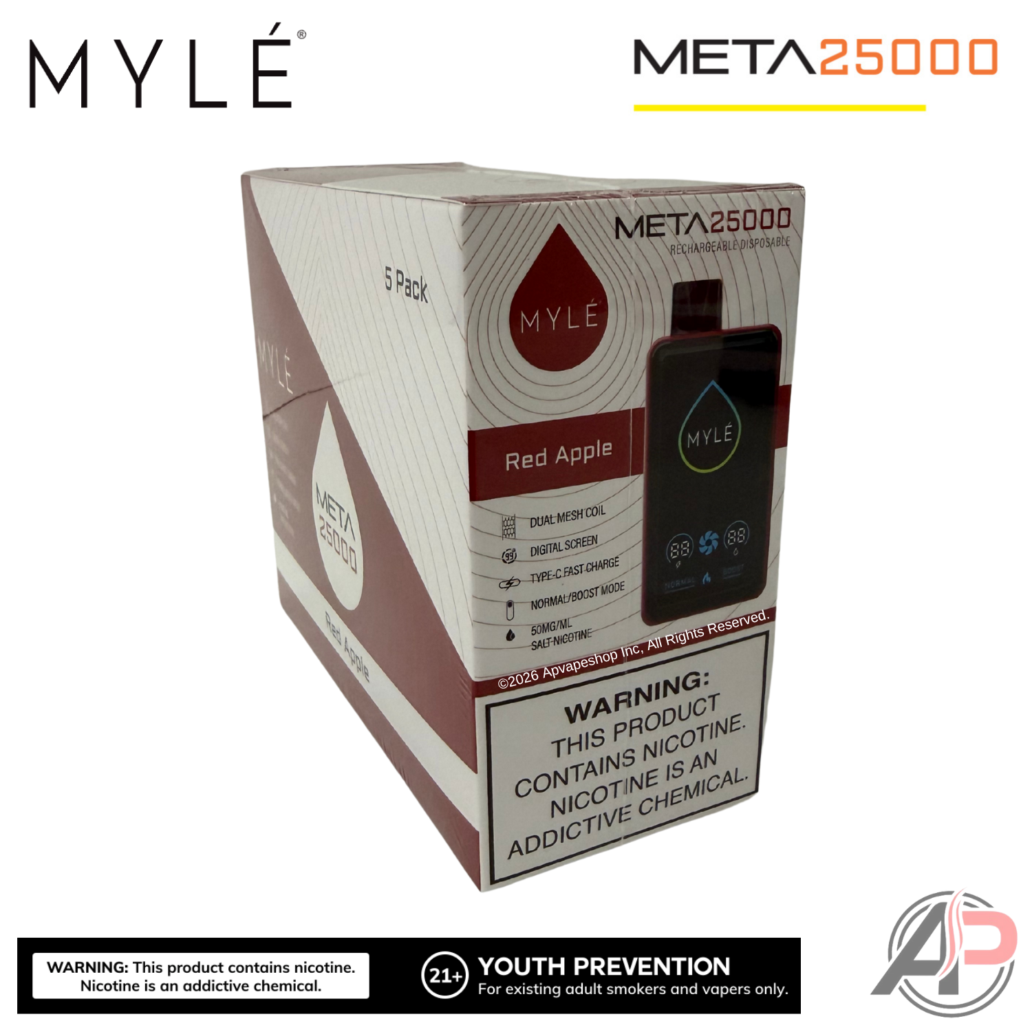 Myle Meta 25000 Puffs Disposable Vape Device