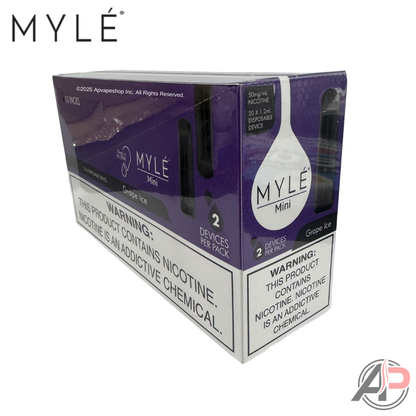 Myle Mini Disposable Vape Device Wholesale Box Grape Ice