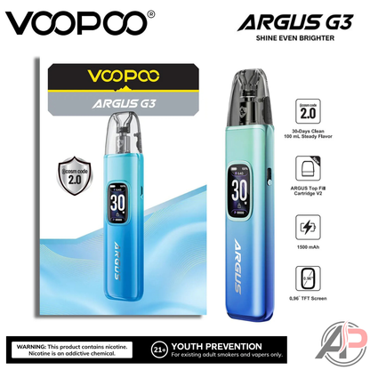Voopoo Argus G3 30w Pod System Starter Kit Device