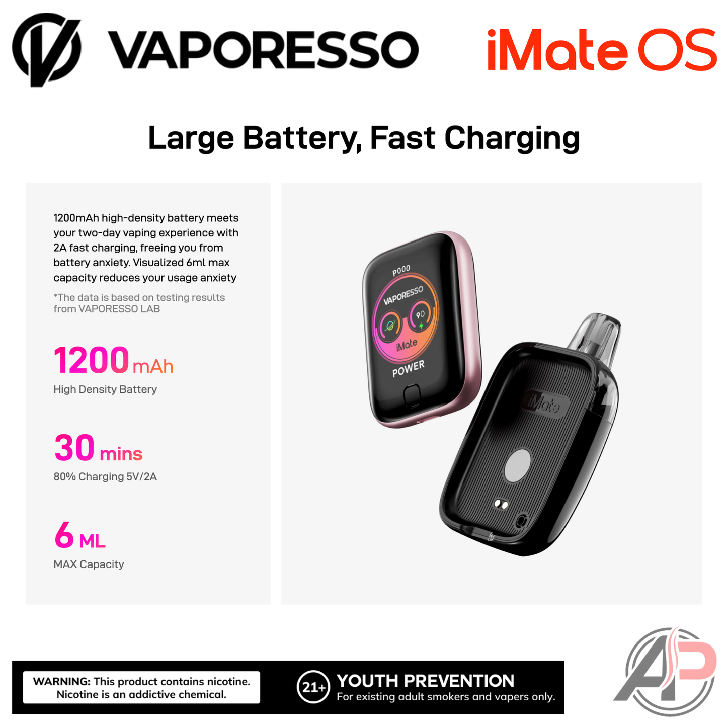 Vaporesso x Dojo iMate OS Pod System Starter kit Device