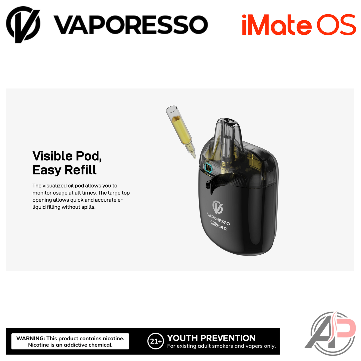Vaporesso x Dojo iMate OS Pod System Starter kit Device