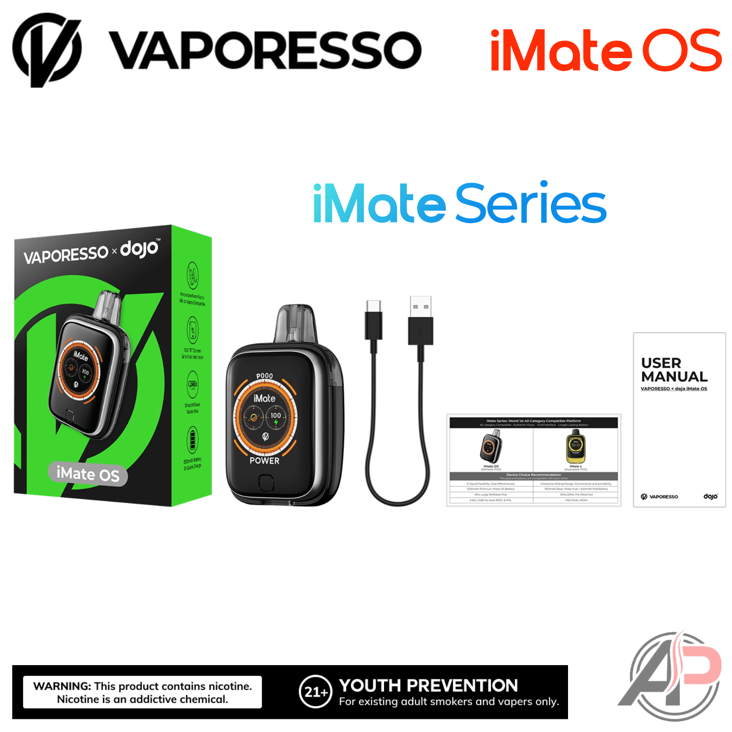 Vaporesso x Dojo iMate OS Pod System Starter kit Device Apvs Vaporesso x Dojo iMate OS Pod System Starter kit Device Apvs