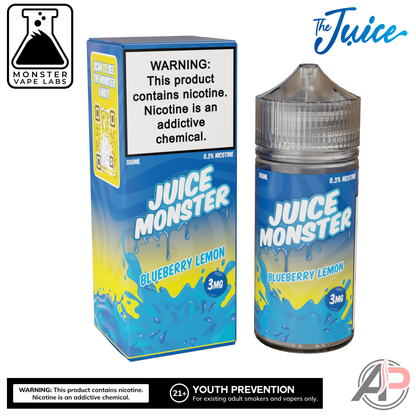 Blueberry Lemon E-Liquid By Juice Monster Vape Labs 100mL