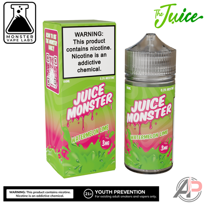 Watermelon Lime E-Liquid By Juice Monster Vape Labs 100mL