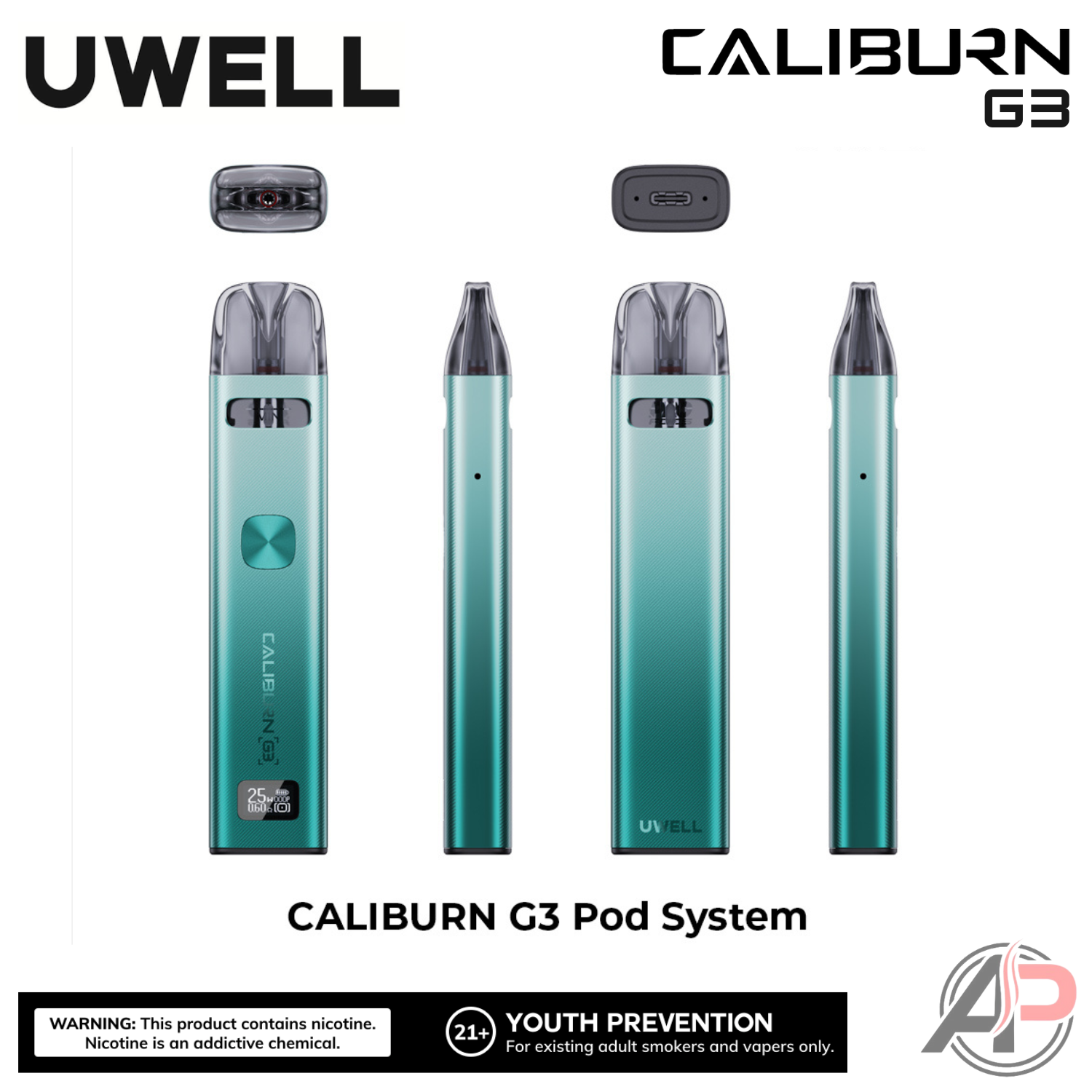 Uwell Caliburn G3 Pod System Starter Kit Device