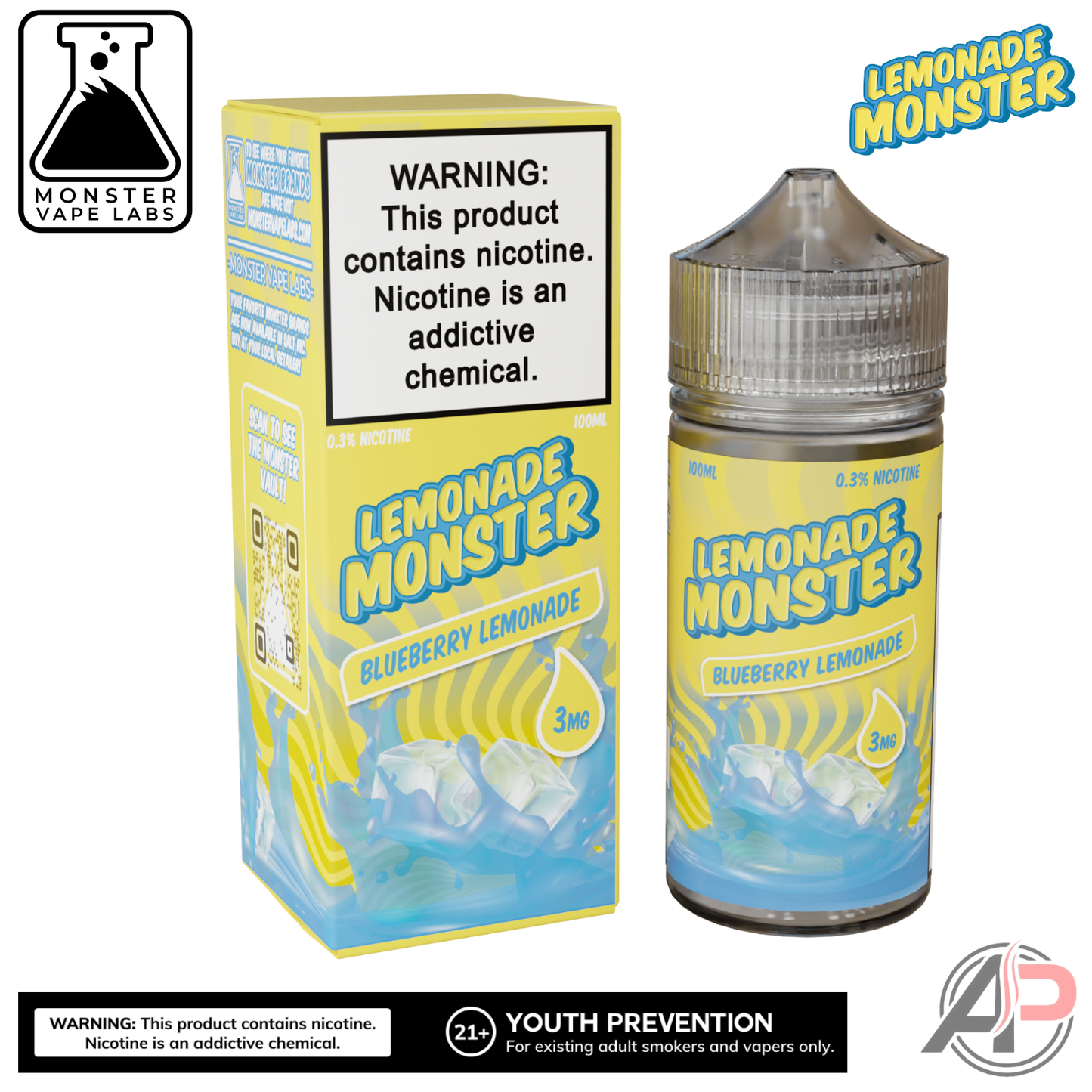 Blueberry Lemonade E-Liquid By Lemonade Monster Vape Labs 100mL