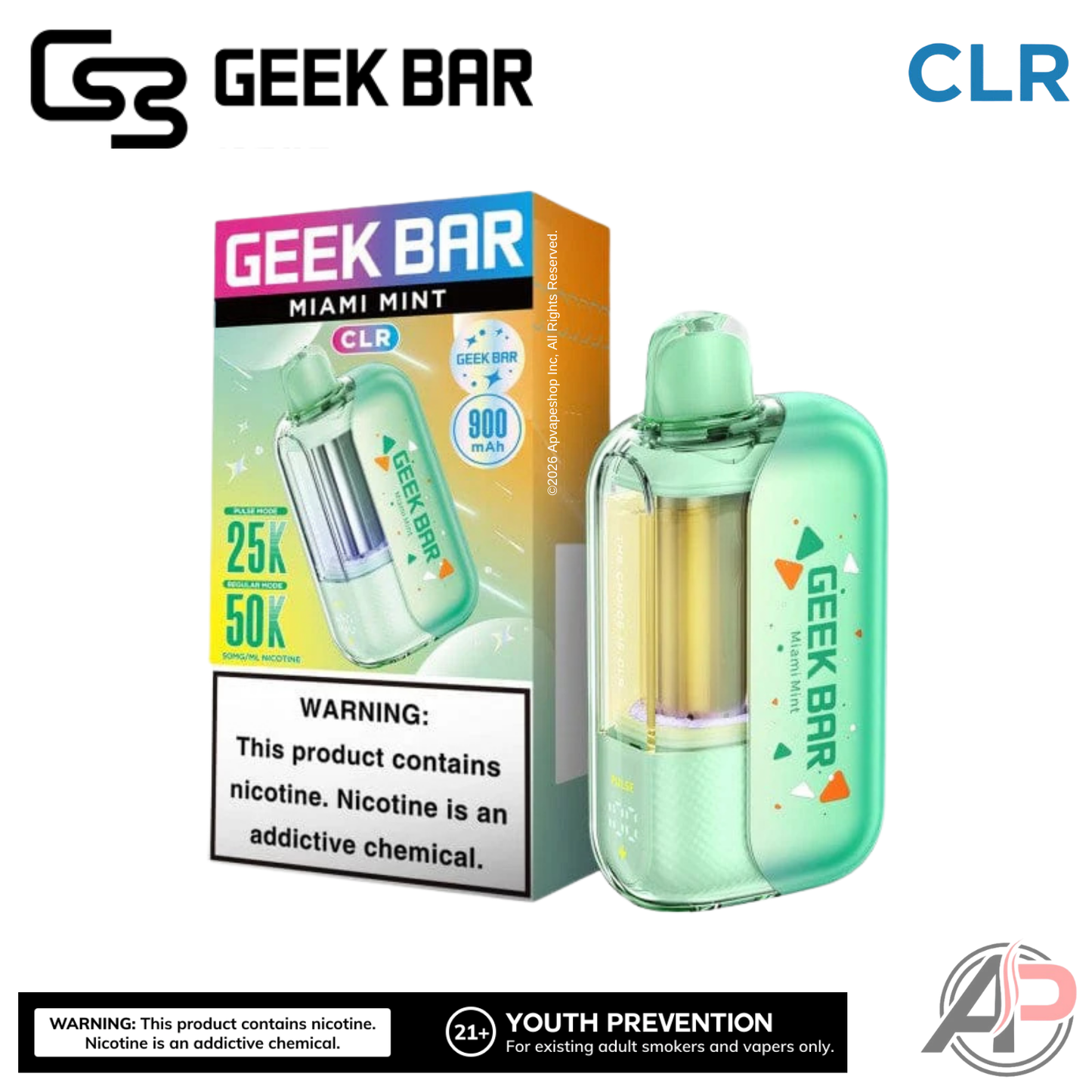 Geek Bar CLR 50,000 Puffs Disposable Vape Device
