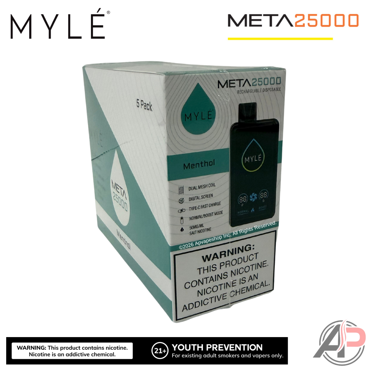 Myle Meta 25000 Puffs Disposable Vape Device