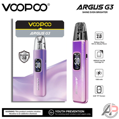 Voopoo Argus G3 30w Pod System Starter Kit Device