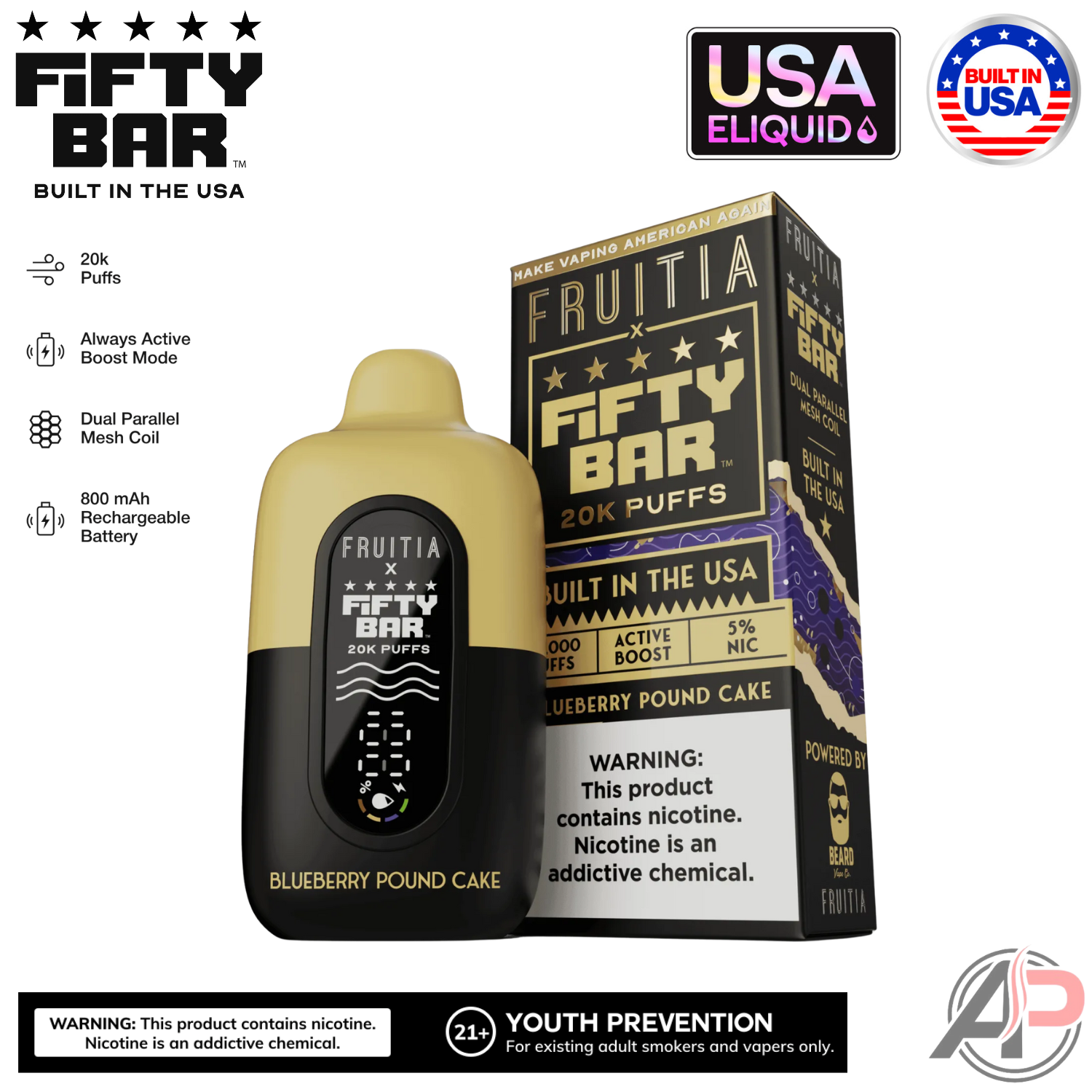 Fifty Bar V2 20000 Puffs Disposable Vape Device Apvs Fifty Bar V2 20000 Puffs Disposable Vape Device Apvs