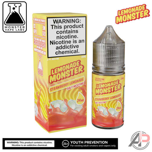 Strawberry Lemonade E-Liquid By Lemonade Monster Vape Labs 100mL